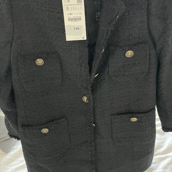 Zara Tweed Blazer - Picture 2 of 2